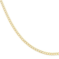 9ct Yellow Gold Silver Infused Necklace Necklaces Bevilles