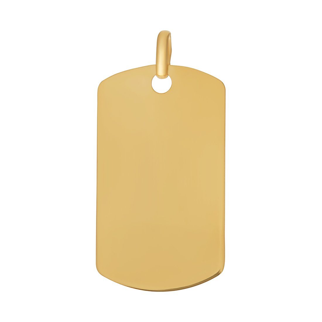 9ct Yellow Gold Dog Tag Necklaces Bevilles