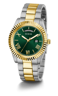 Guess Connoisseur Two Tone and Green Men's Watch GW0265G8 Watches Guess
