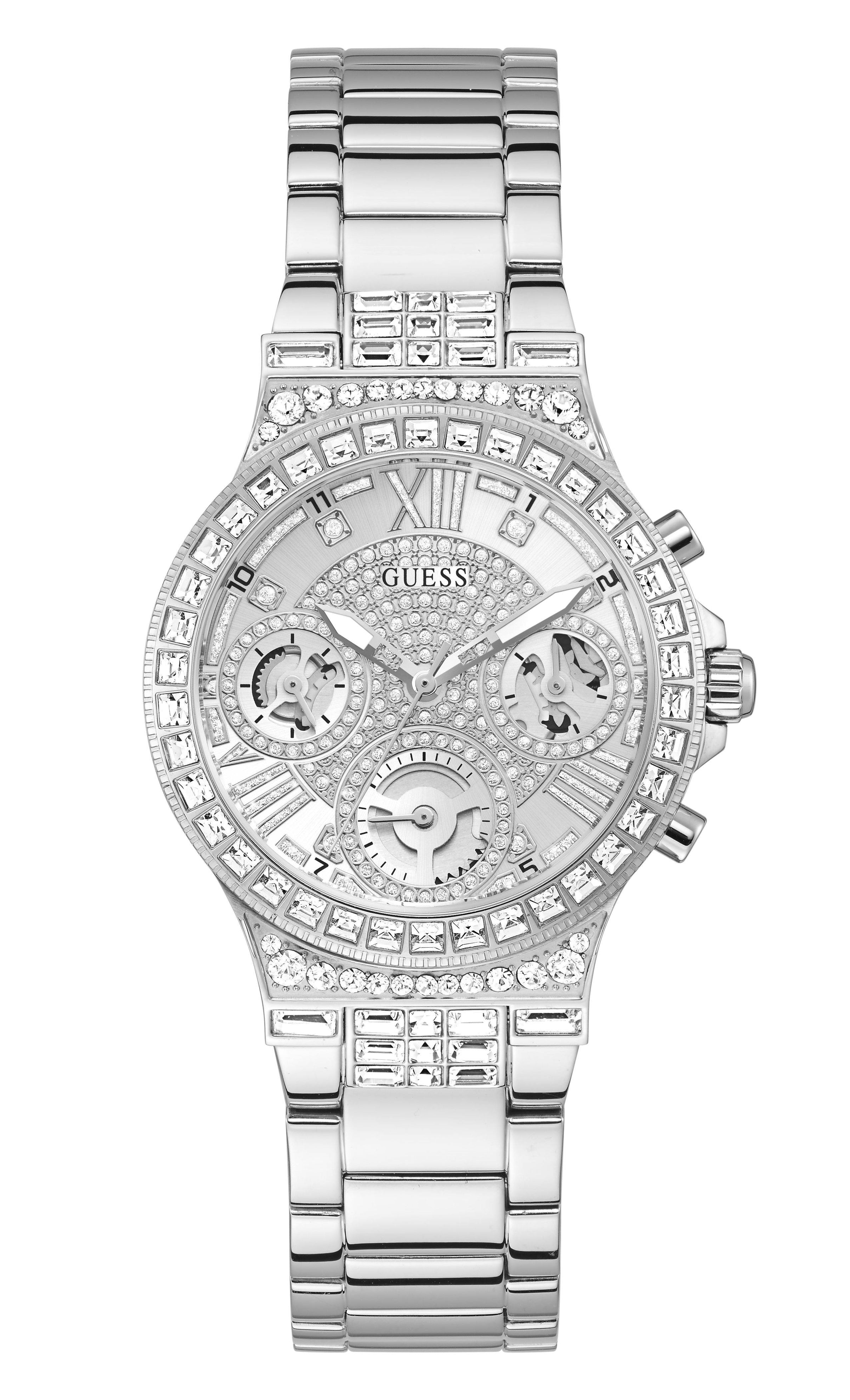 Guess Moonlight Silver Watch GW0320L1 Watches Guess