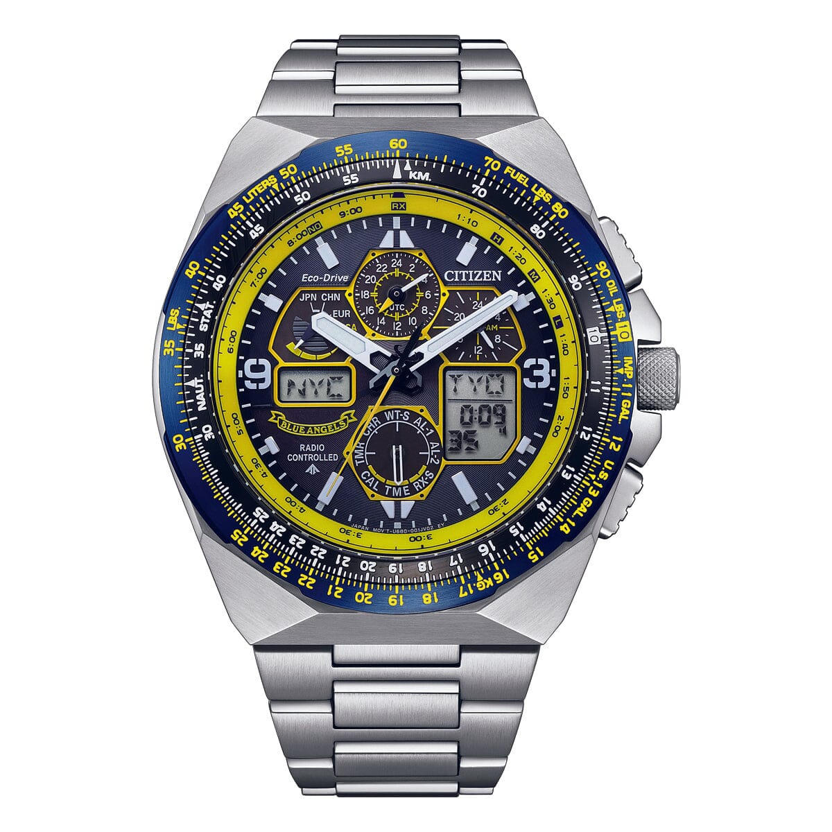 Citizen Blue Angels Blue and Silver Men's Watch JY8125-54L Watches Citizen