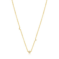 Ania Haie 14kt Gold Triple Natural Diamond Necklace Necklaces Ania Haie