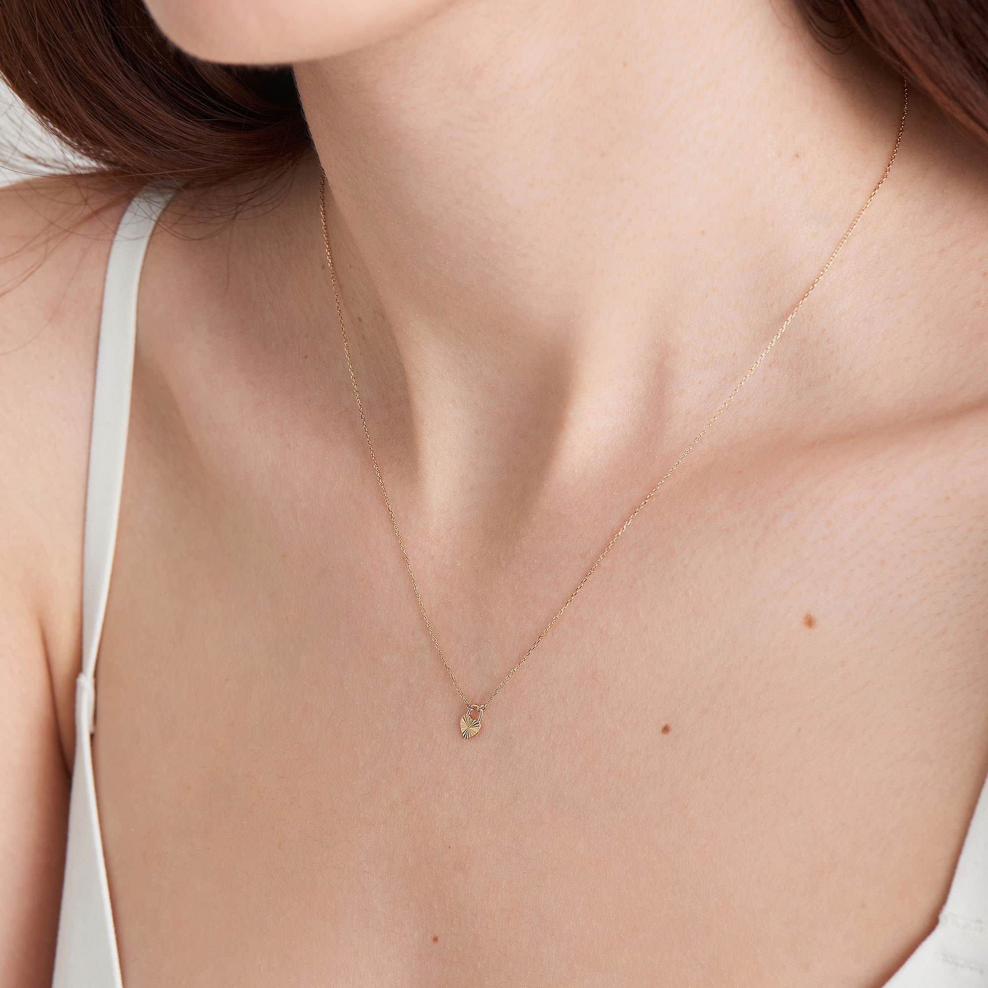 Ania Haie 14kt Gold Heart Padlock Necklace Necklaces Ania Haie