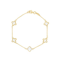 9ct Yellow Gold Mother of Pearl Bracelet Bracelets Bevilles