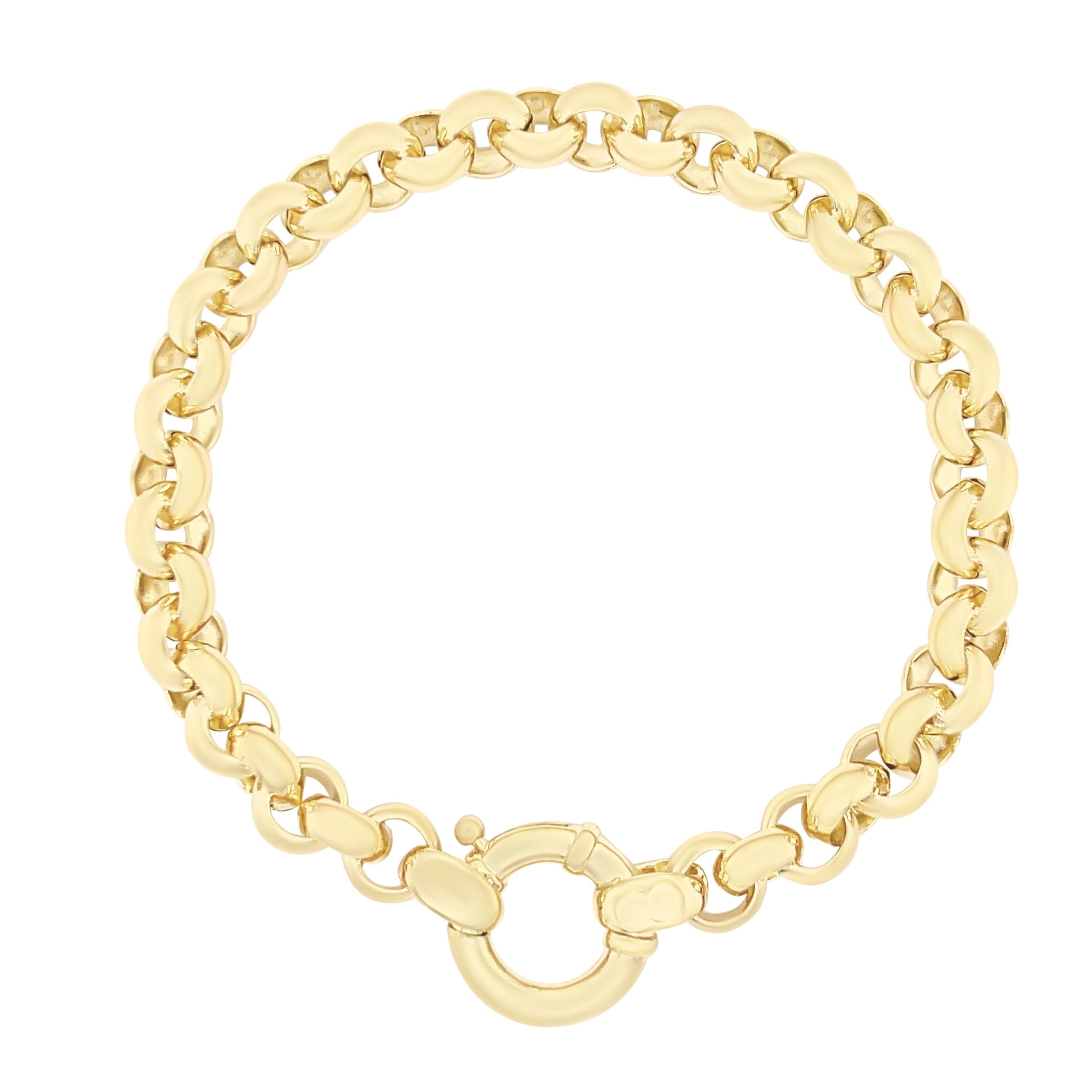 9ct Yellow Gold Belcher Bracelet Bracelets Bevilles