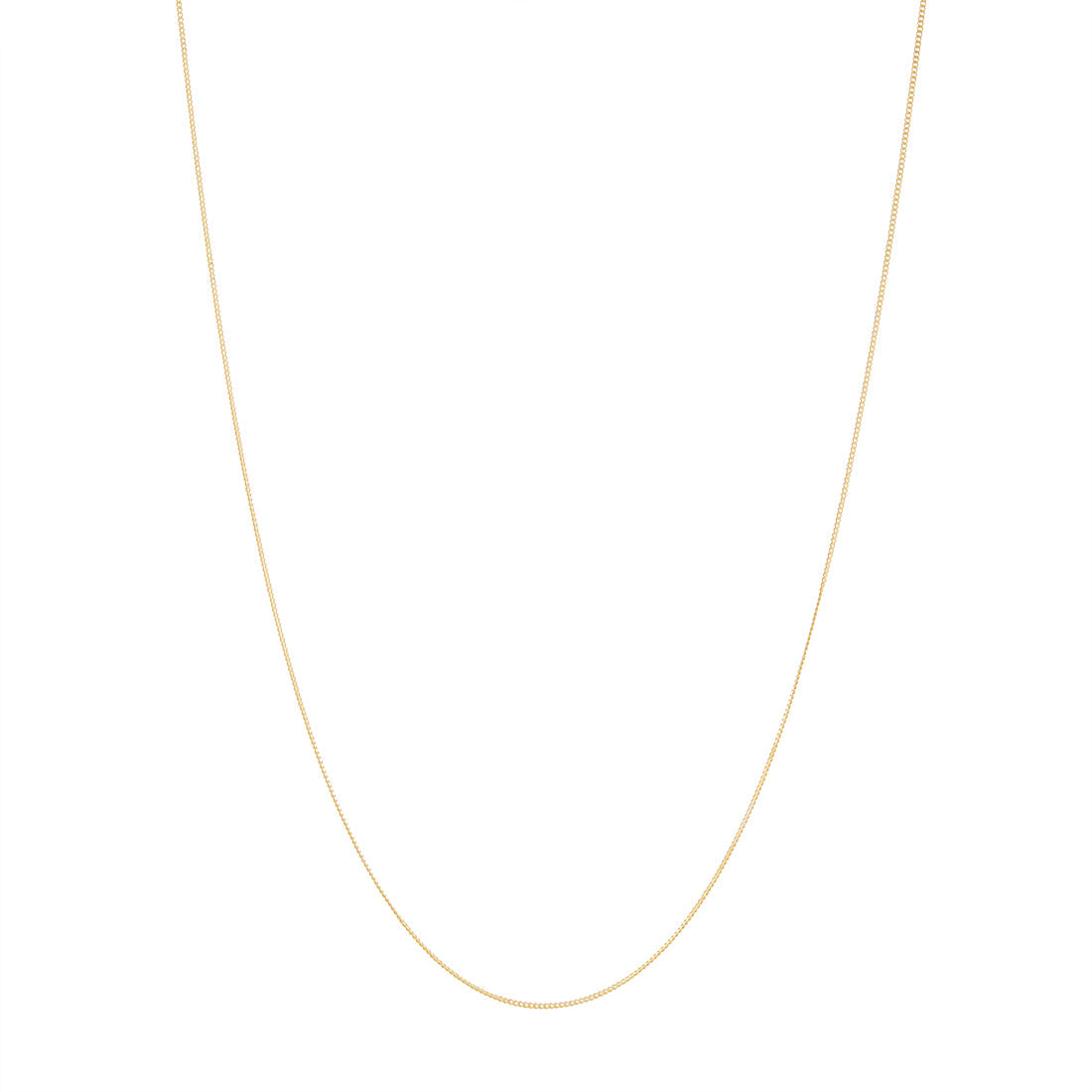 9ct Yellow Gold Diamond Curb Necklace Chain Necklaces Bevilles