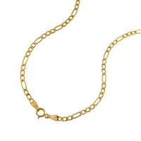 9ct Yellow Gold Figaro Necklace 55cm Necklaces Bevilles