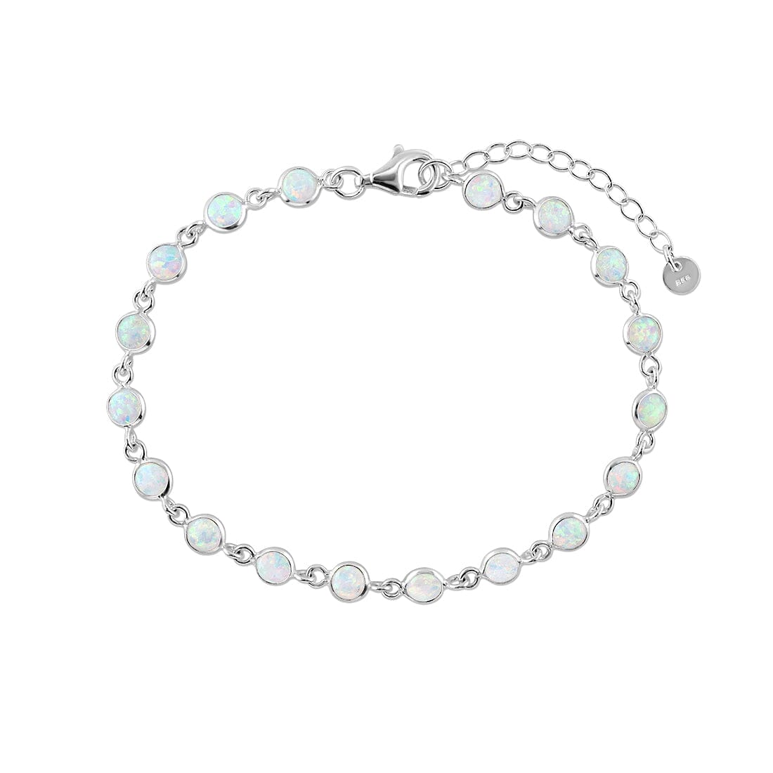 Synthetic Opal Bracelet in Sterling Silver Bracelets Bevilles