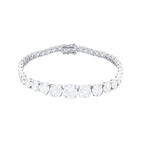 Sterling Silver Tennis Bracelet with Cubic Zirconia Bracelets Bevilles