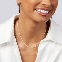 Sterling Silver 40cm Curb Chain Necklaces Bevilles