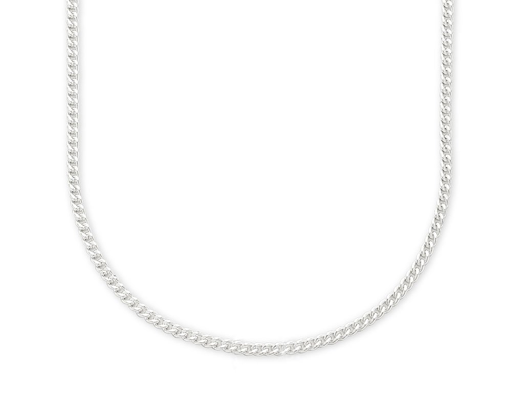 Sterling Silver 40cm Curb Chain Necklaces Bevilles