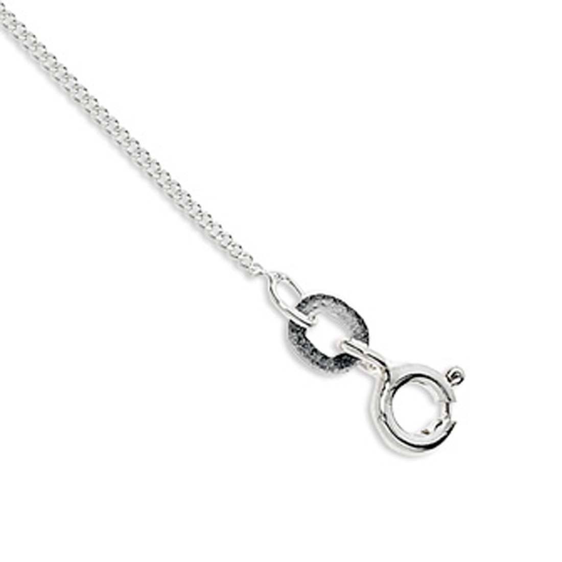 Sterling Silver 45cm Curb Necklace Necklaces Bevilles