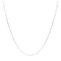Sterling Silver Curb Chain Necklace 70cm Necklaces Bevilles