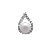 Synthetic White Pearl Necklace and Earrings Set in Sterling Silver Jewellery Sets Bevilles