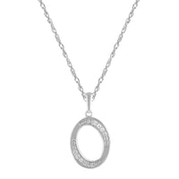 Diamond Initial Necklace in Sterling Silver Necklaces Bevilles O