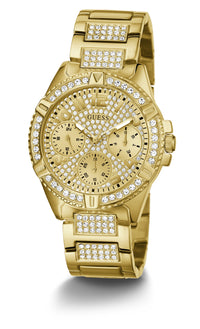 Guess Lady Frontier Crystal Gold Watch W1156L2 Watches Guess