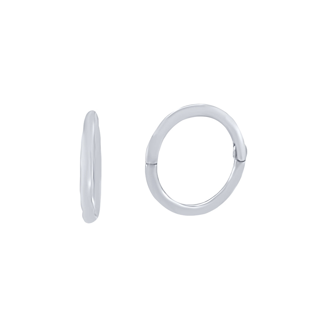 9ct White Gold Sleeper Earrings Earrings Bevilles