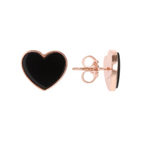 Bronzallure Natural Stone Heart Earrings Earrings Bronzallure