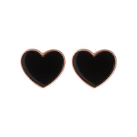 Bronzallure Natural Stone Heart Earrings Earrings Bronzallure