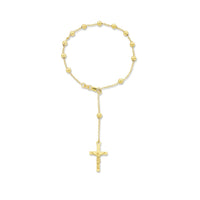 9ct Yellow Gold Silver Infused Rosary Bracelet Bracelets Bevilles