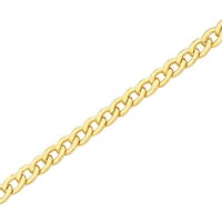 9ct Yellow Gold Open Curb 55cm Necklace Necklaces Bevilles