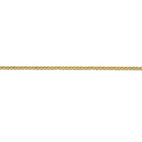 9ct Yellow Gold Diamond Cut Wheat Necklace 40mm Necklaces Bevilles