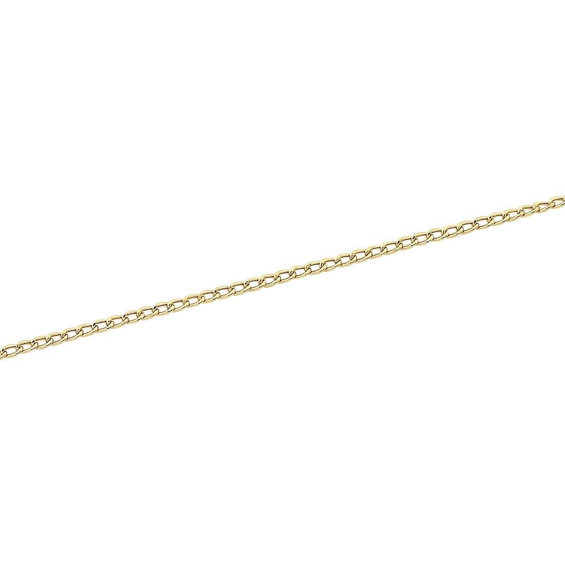 9ct Yellow Gold Diamond Cut Curb Necklace Necklaces Bevilles