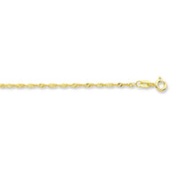 9ct Yellow Gold Singapore Chain Necklace 60cm Necklaces Bevilles
