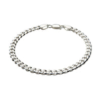 Sterling Silver 21cm Men's Curb Bracelet Bracelets Bevilles