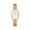 Daniel Wellington Quadro 20X26 Pressed Melrose Lumine Rose Gold & White Watch Watches Daniel Wellington 