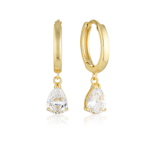 PIA GOLD HOOP EARRING Bevilles Jewellers 