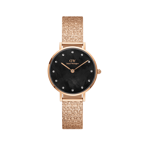 Daniel Wellington Petite 28 Lumine Rose Gold Mother of Pearl Black Watch Watches Daniel Wellington 