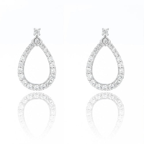 GODDESS FREYA EARRINGS SILVER Bevilles Jewellers 