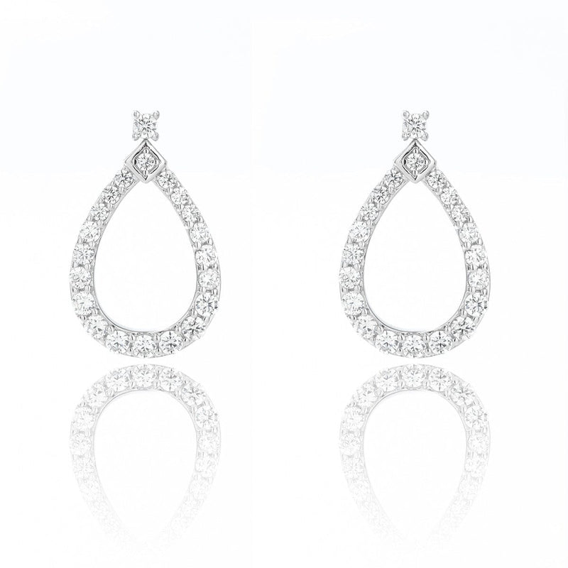 GODDESS FREYA EARRINGS SILVER Bevilles Jewellers 