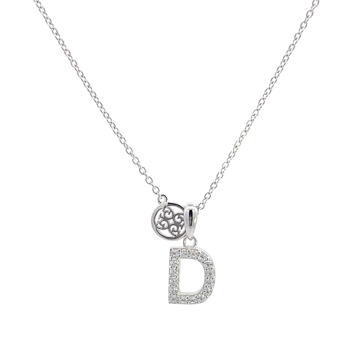 LUXURY LETTERS D INITIAL PENDANT SILVER Pendants Georgini 