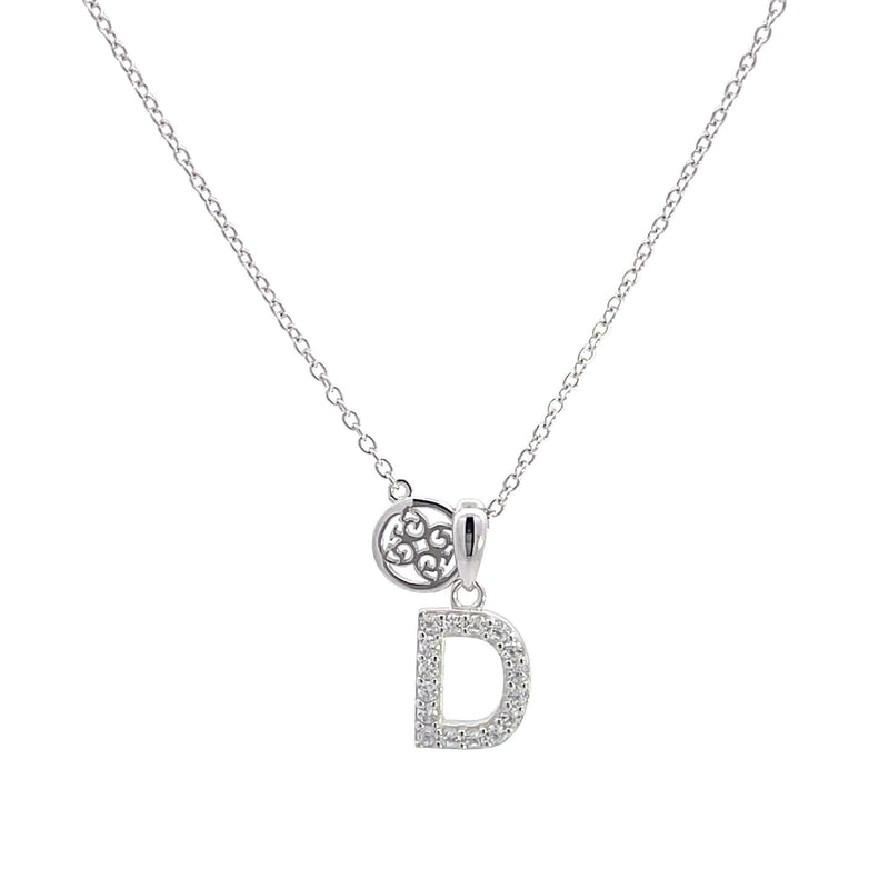 LUXURY LETTERS D INITIAL PENDANT SILVER Pendants Georgini 