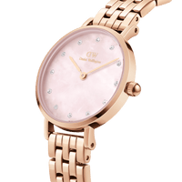 Daniel Wellington Petite Lumine 28 5-Link Rose Gold & Mother of Pearl Pink Watch Watches Daniel Wellington 