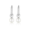 GEORGINI RED CARPET BABY PEARL HOOP SILVER Bevilles Jewellers 