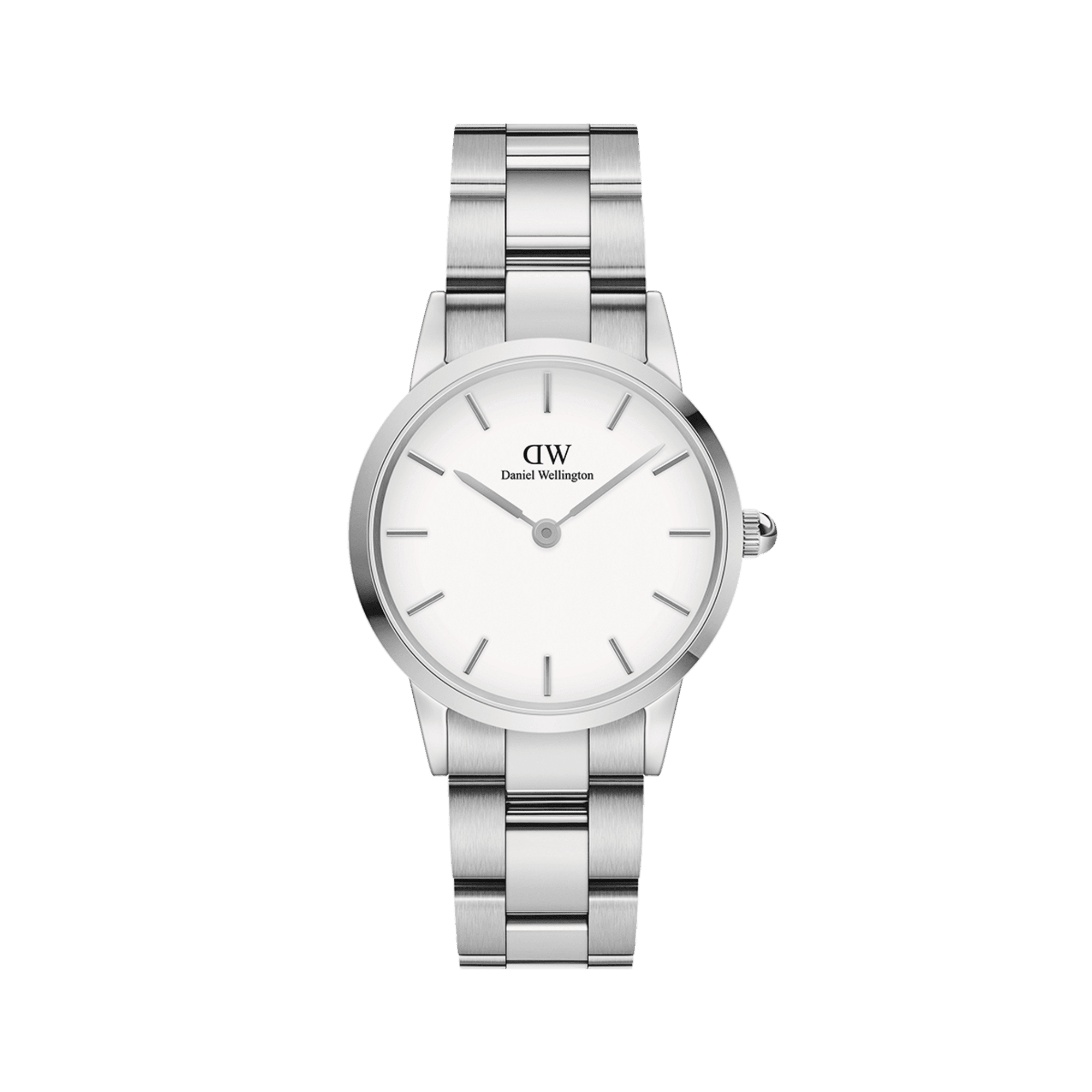 Daniel Wellington Iconic Link 36 Silver & White Watch Watches Daniel Wellington 