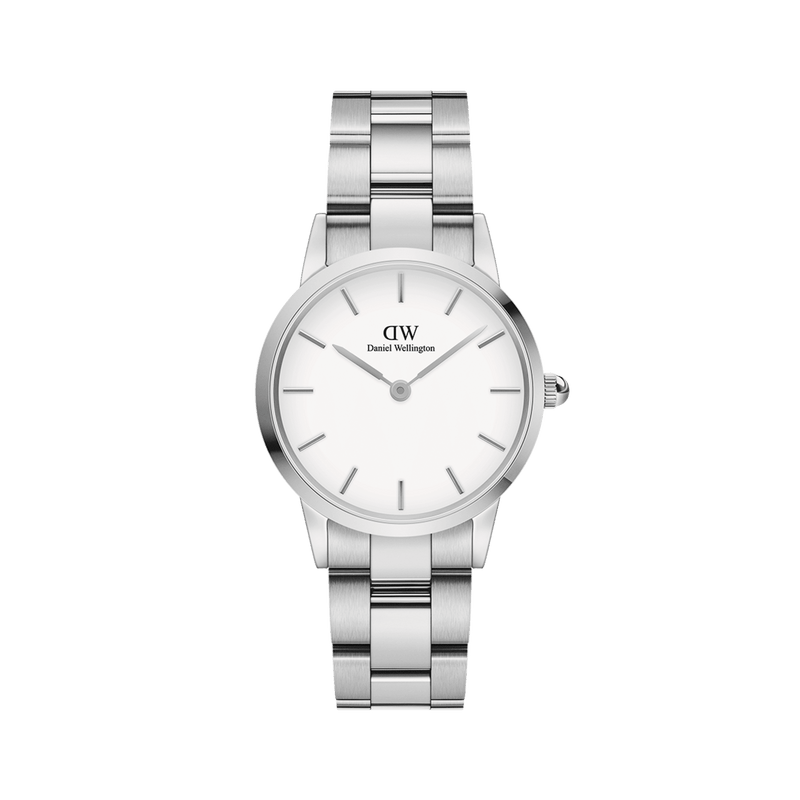 Daniel Wellington Iconic Link 36 Silver & White Watch Watches Daniel Wellington 