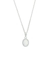 OPAL GLOW BLACKWATTLE WHITE CREATED OPAL PENDANT SILVER Bevilles Jewellers 
