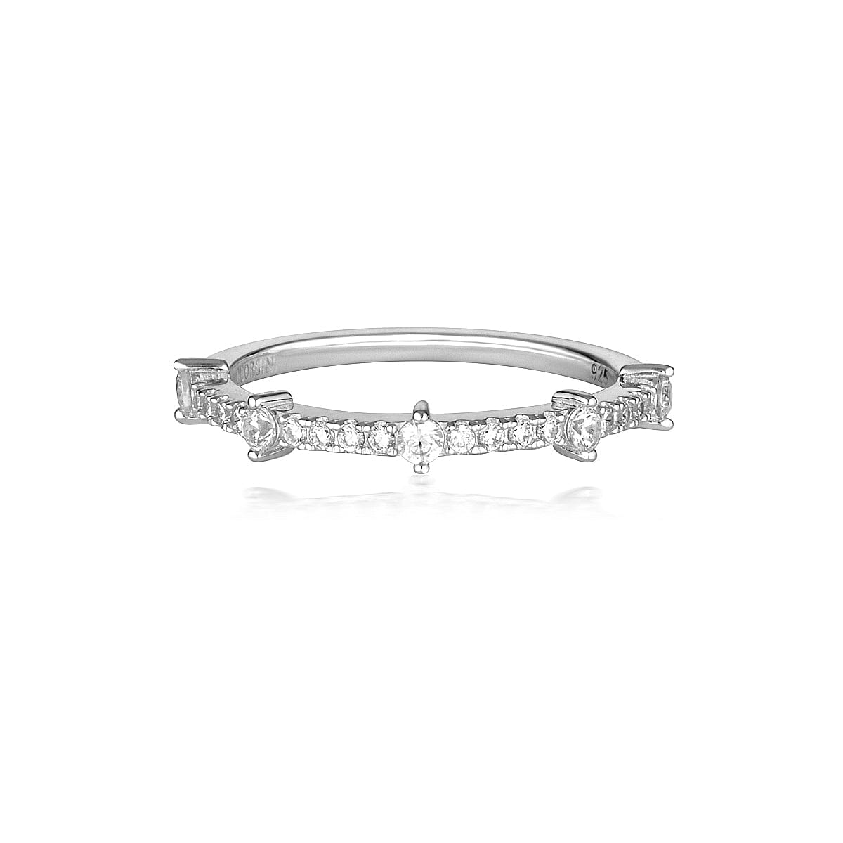 GEORGINI RED CARPET GALA RING SILVER Bevilles Jewellers 
