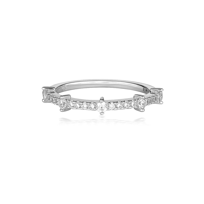 GEORGINI RED CARPET GALA RING SILVER Bevilles Jewellers 