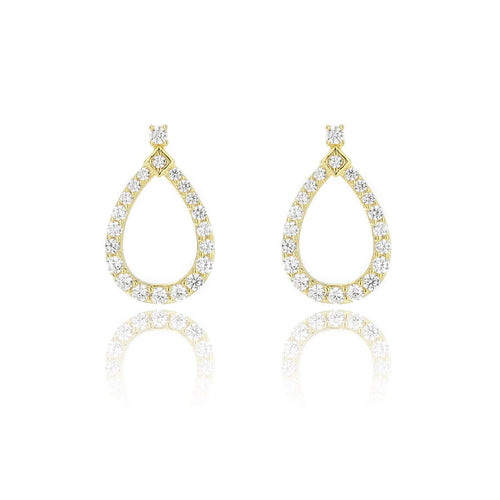 GODDESS FREYA EARRINGS GOLD Bevilles Jewellers 