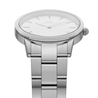 Daniel Wellington Iconic Link 36 Silver & White Watch Watches Daniel Wellington 