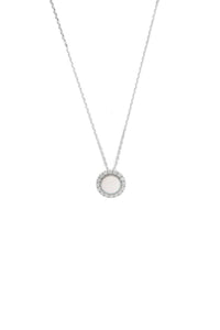 OPAL GLOW MARRINAWI WHITE CREATED OPAL PENDANT SILVER Bevilles Jewellers 