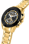 Maserati Traguardo 45mm Chronograph Gold Stainless Steel Strap Watch Watches Maserati 