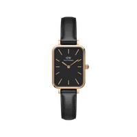 Daniel Wellington Quadro 20X26 Pressed Sheffield Rose Gold & Black Watch Watches Daniel Wellington 