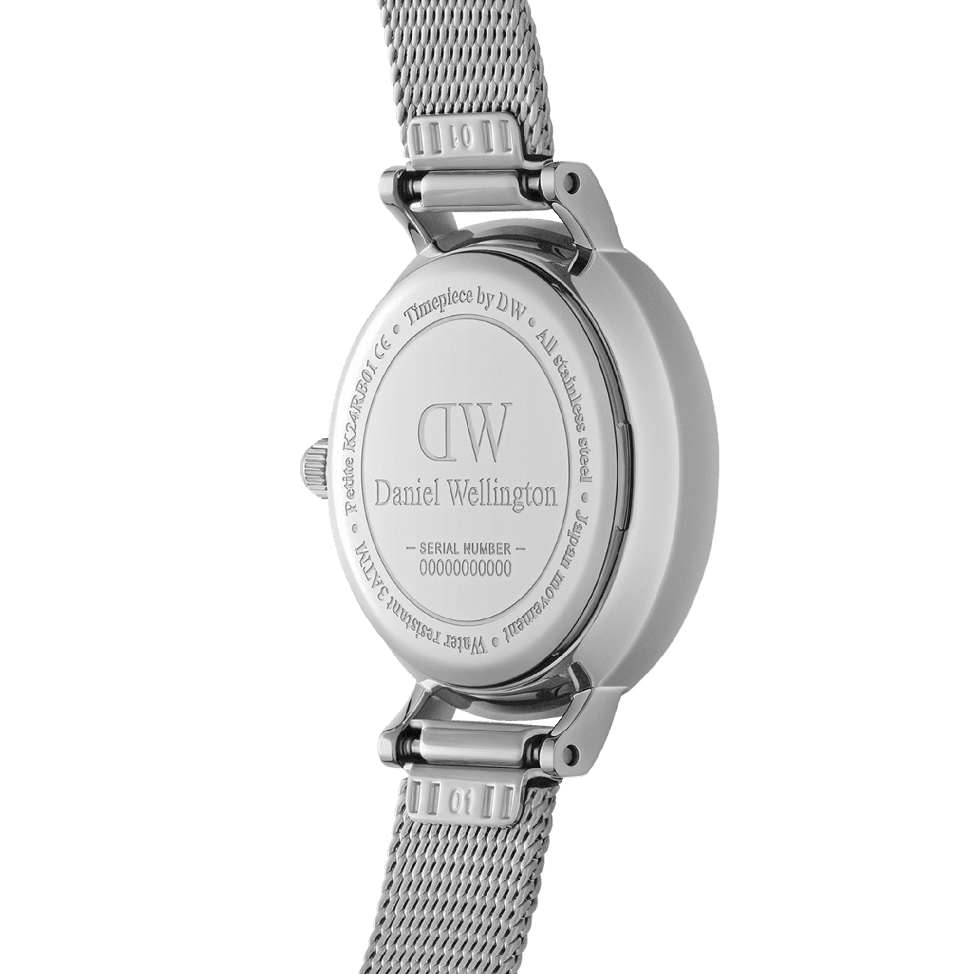Daniel Wellington Petite 24 Pressed Sterling Silver & White Watch Watches Daniel Wellington 