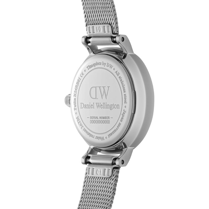 Daniel Wellington Petite 24 Pressed Sterling Silver & White Watch Watches Daniel Wellington 